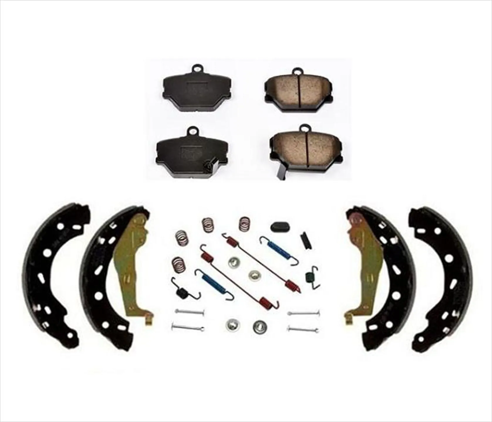 05-14 Smart Car Smart Fortwo Brake Pads Brake Shoes Hardware Kit 3Pc