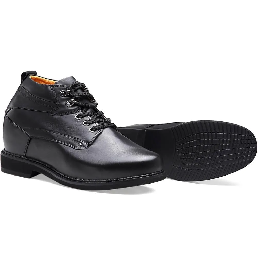 14 CM / 5.51 Inches Taller - CMR CHAMARIPA 5.51 Inches Elevator Shoes Hidden Heel Working Boots