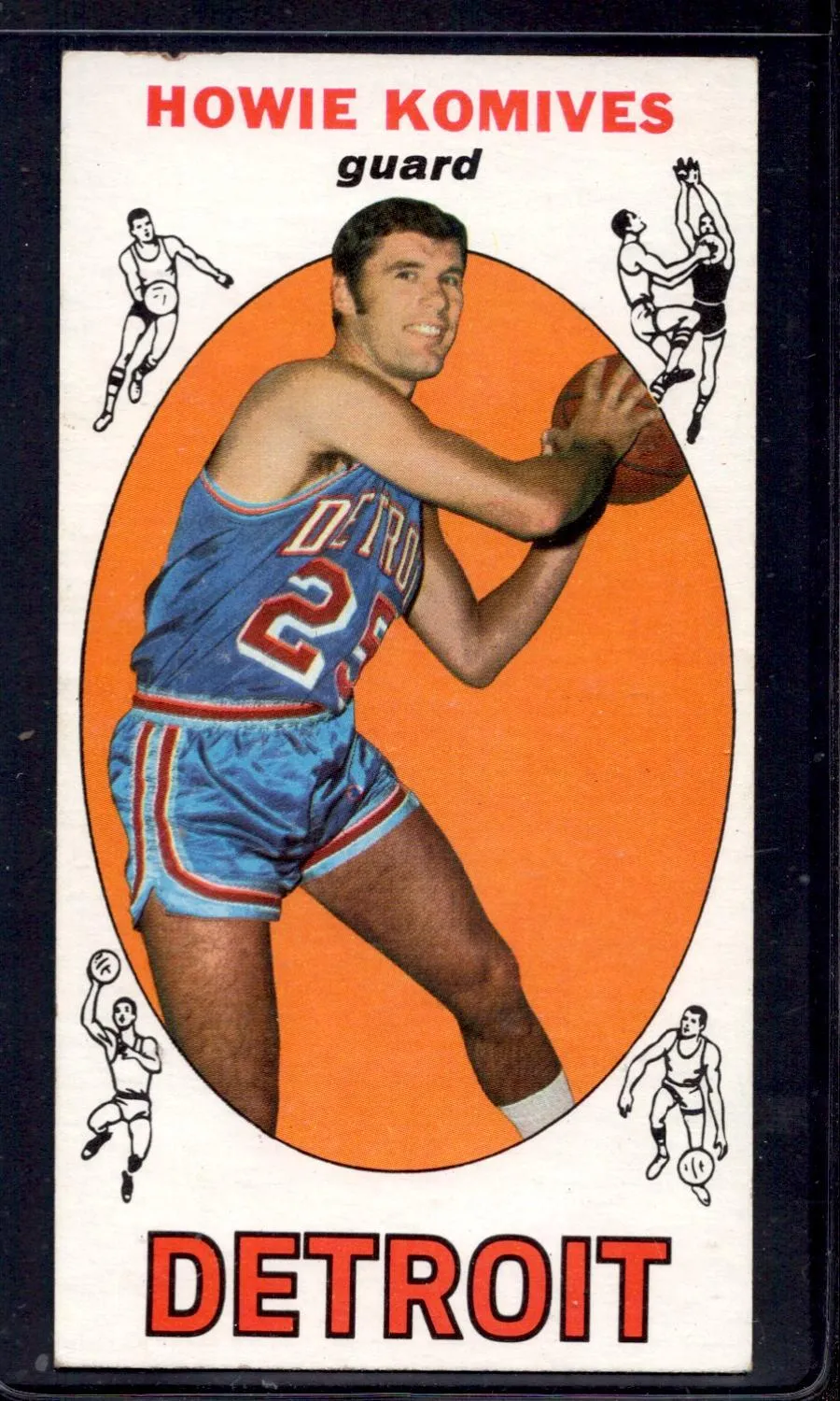 1969-70 Topps #71 Howie Komives Detroit Pistons Basketball Cards