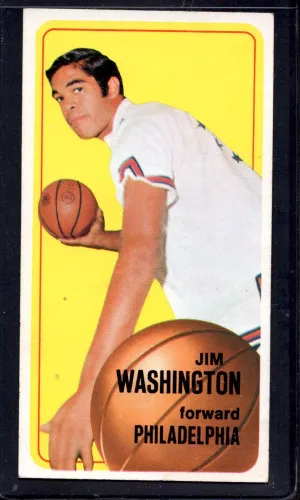 1970-71 Topps #14 Jim Washington Philadelphia 76ers Basketball Cards