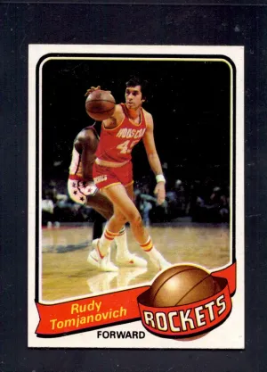 1979-80 Topps #41 Rudy Tomjanovich Houston Rockets Basketball Cards