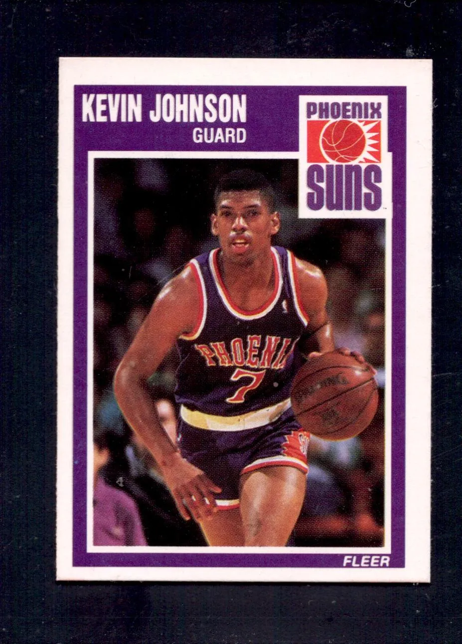 1989-90 Fleer #123 Kevin Johnson Phoenix Suns Rookie Basketball Cards