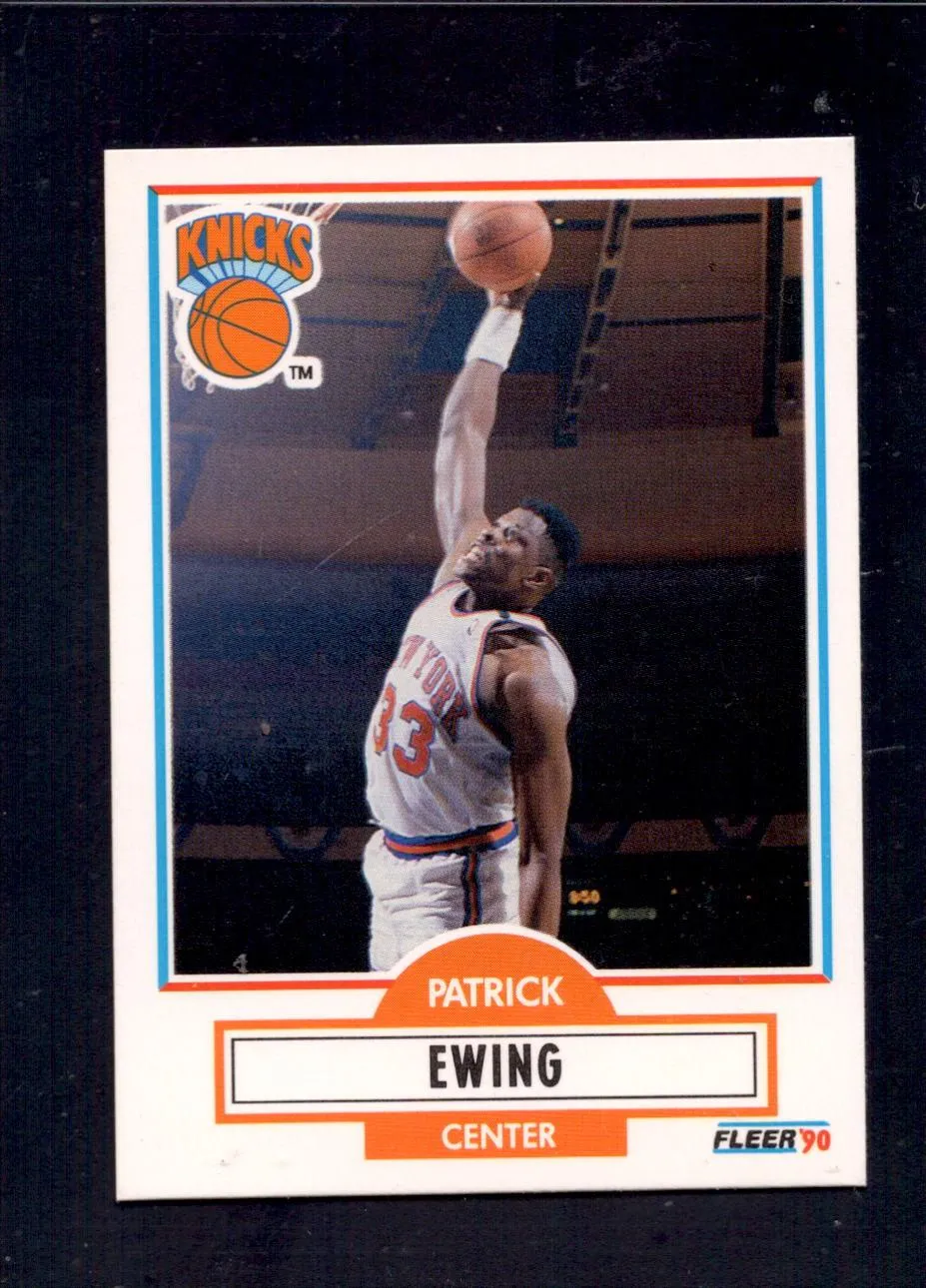 1990-91 Fleer #125 Patrick Ewing New York Knicks Basketball Cards