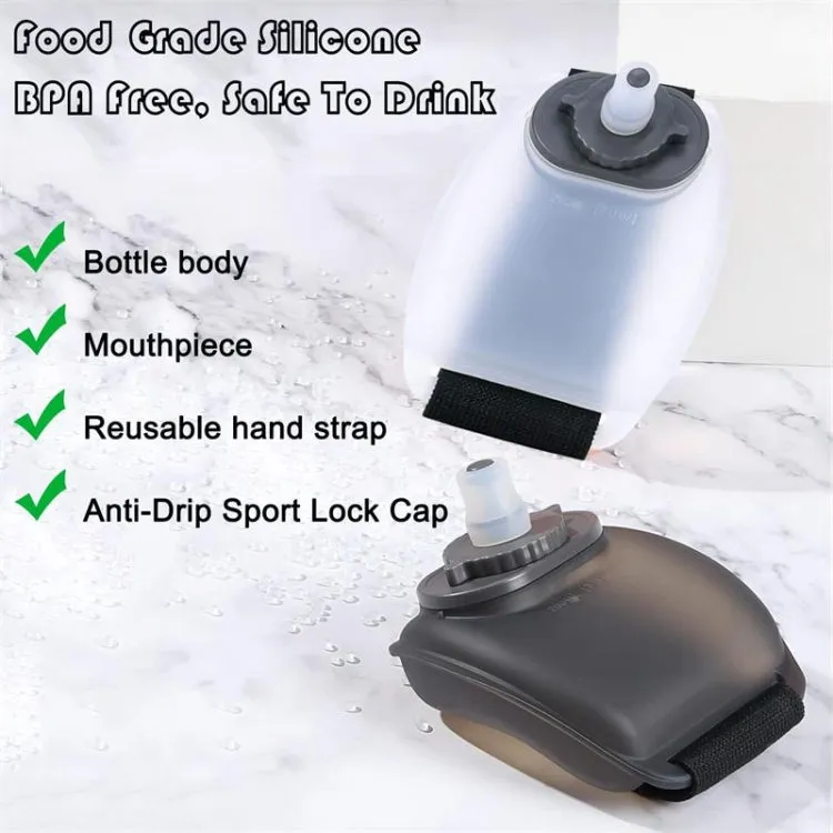 200ml Outdoor Running Wrist Water Bottle Hands Free Sports Cup(Skin Color)