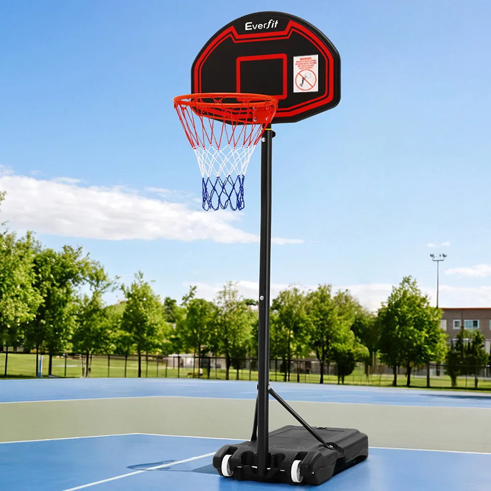 2.1M Adjustable Portable Basketball Stand Hoop System Rim Black