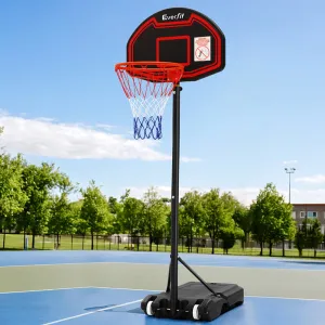 2.1M Adjustable Portable Basketball Stand Hoop System Rim Black