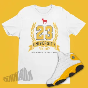 23 University Shirt to Match Air Jordan 13 Del Sol