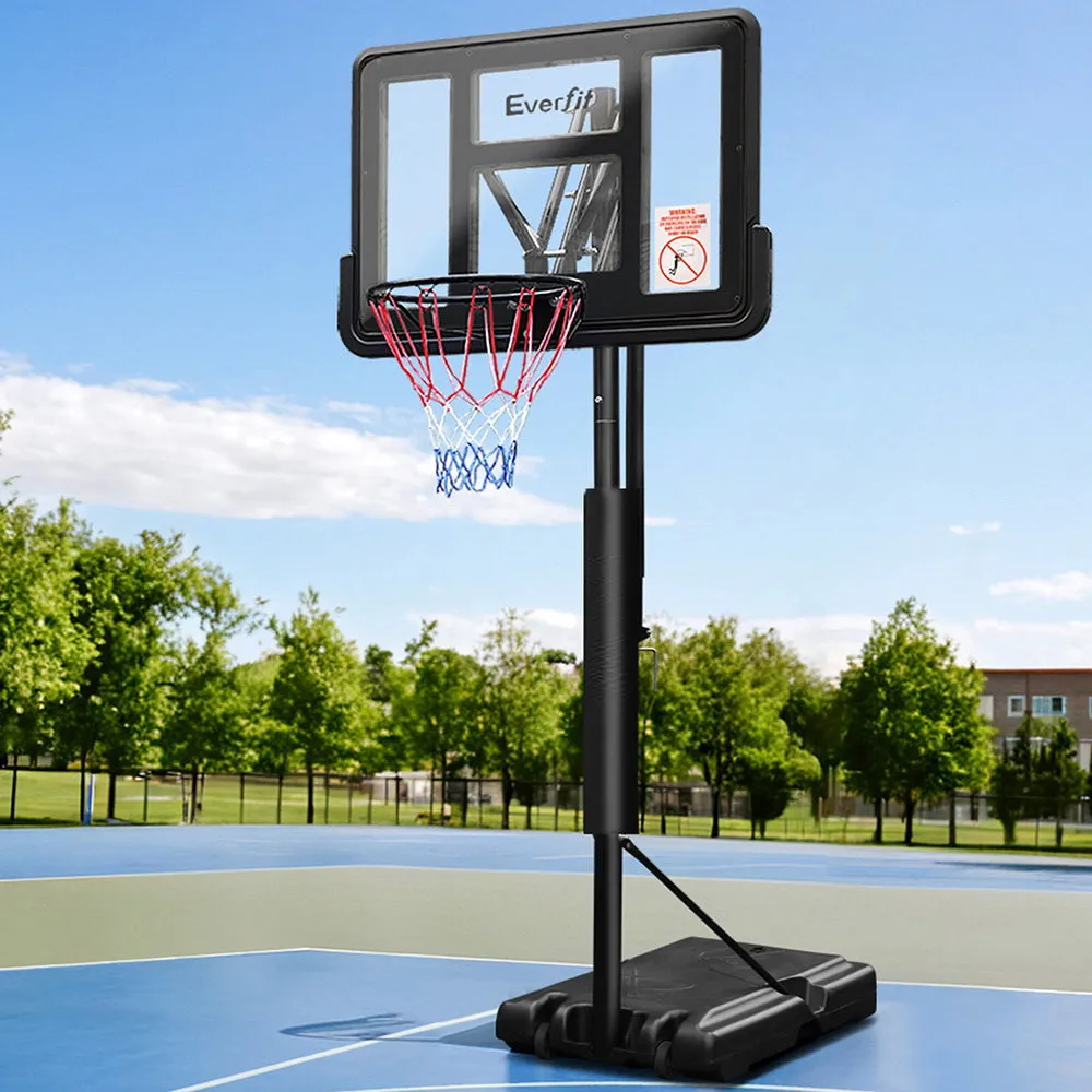 3.05M Basketball Hoop Stand System Ring Portable Net Height Adjustable Black