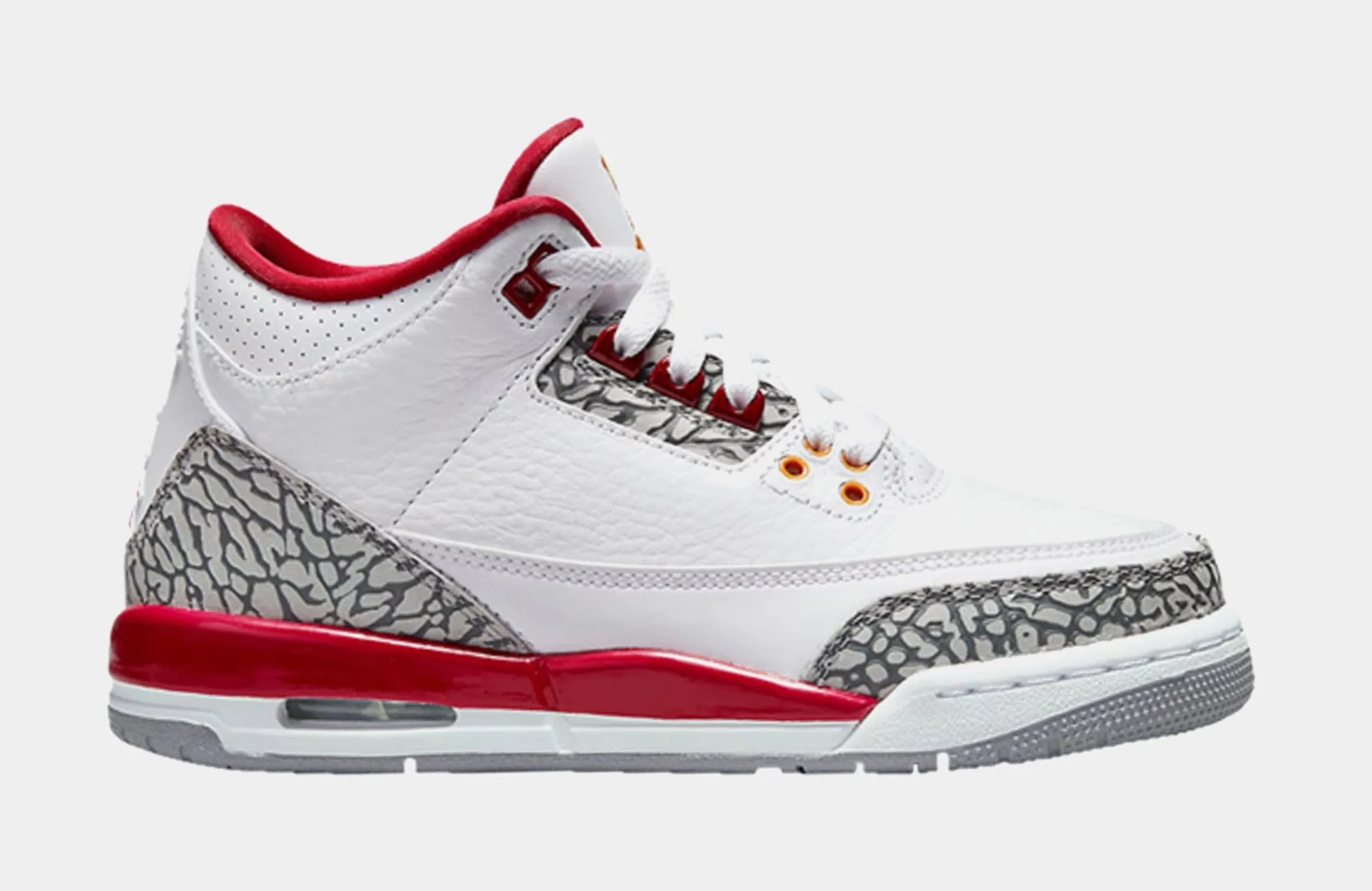 Air Jordan 3 Cardinal Red Preschool Lifestyle Shoes (White/Cardinal)