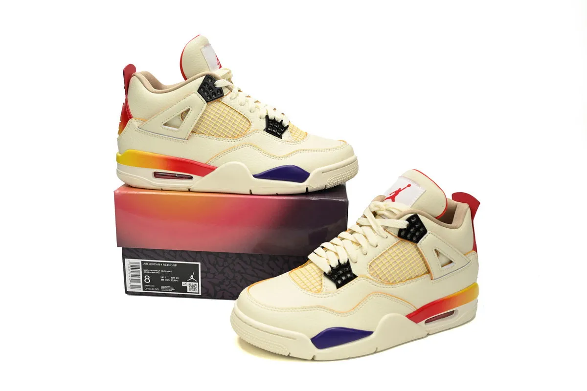 Air Jordan 4 White Blue Red