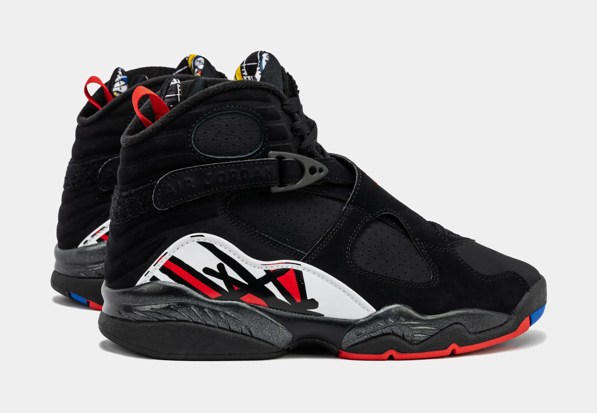 Air Jordan 8 Retro Playoffs Mens Lifestyle Shoes (Black)