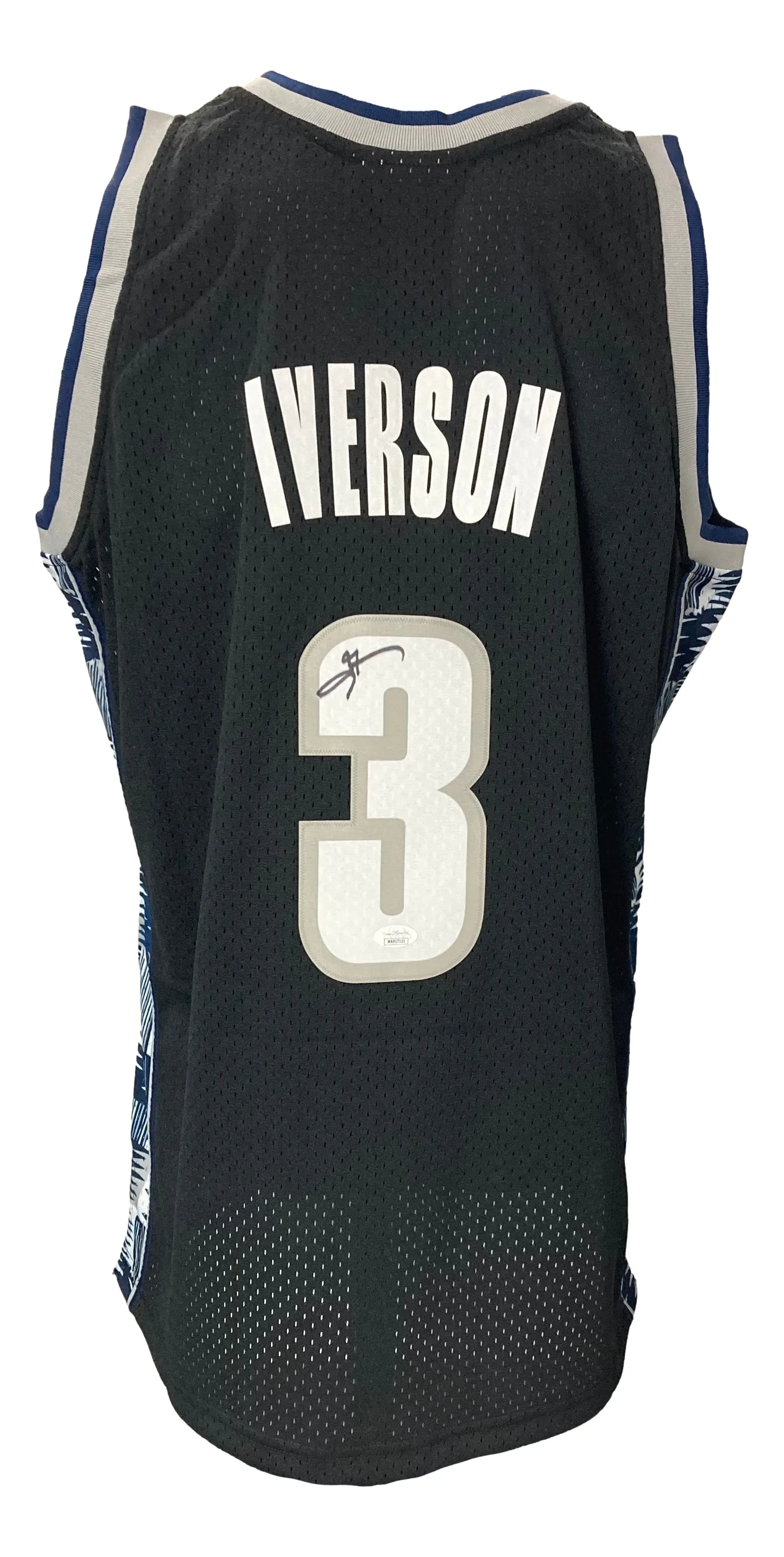 Allen Iverson Signed Georgetown Hoyas 1995-96 M&N College Vault Jersey JSA ITP