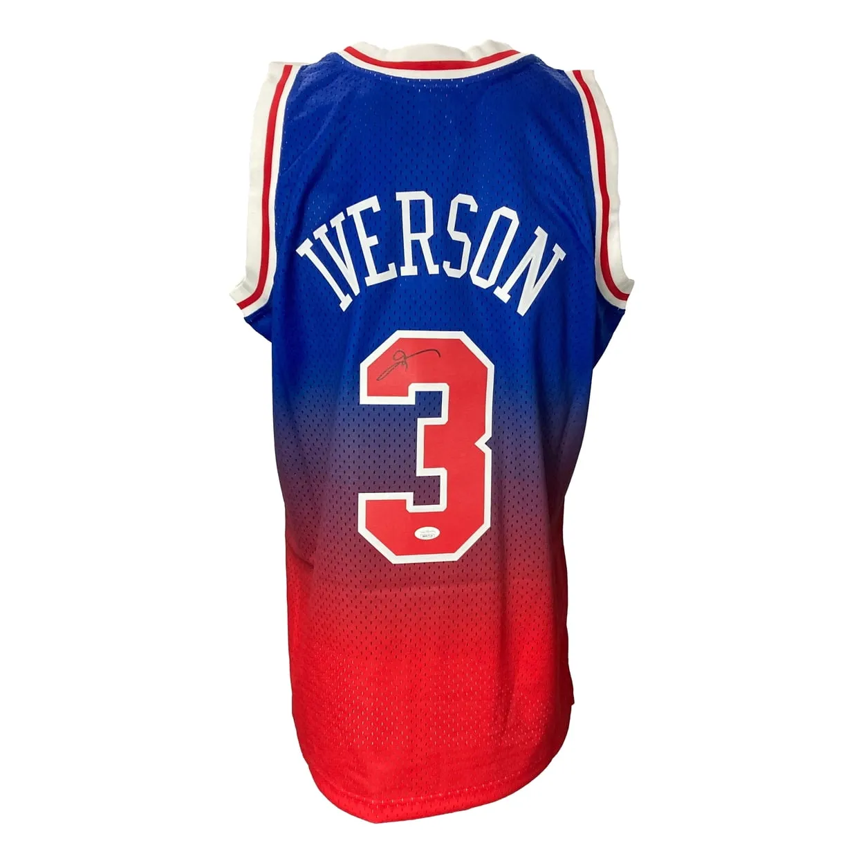 Allen Iverson Signed Philadelphia 76ers 1996-97 M&N HWC Swingman Jersey JSA ITP