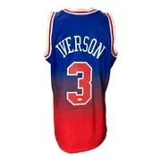 Allen Iverson Signed Philadelphia 76ers 1996-97 M&N HWC Swingman Jersey JSA ITP