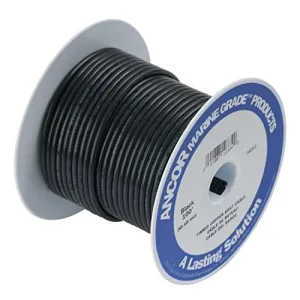 Ancor Marine Grade Primary Wire and Battery Cable (Black, 25 Feet, 2 AWG)