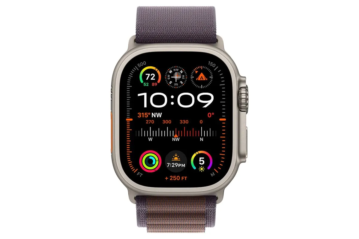 Apple Watch Ultra 2 | 49mm | Titanium Indigo Alpine Loop | Large