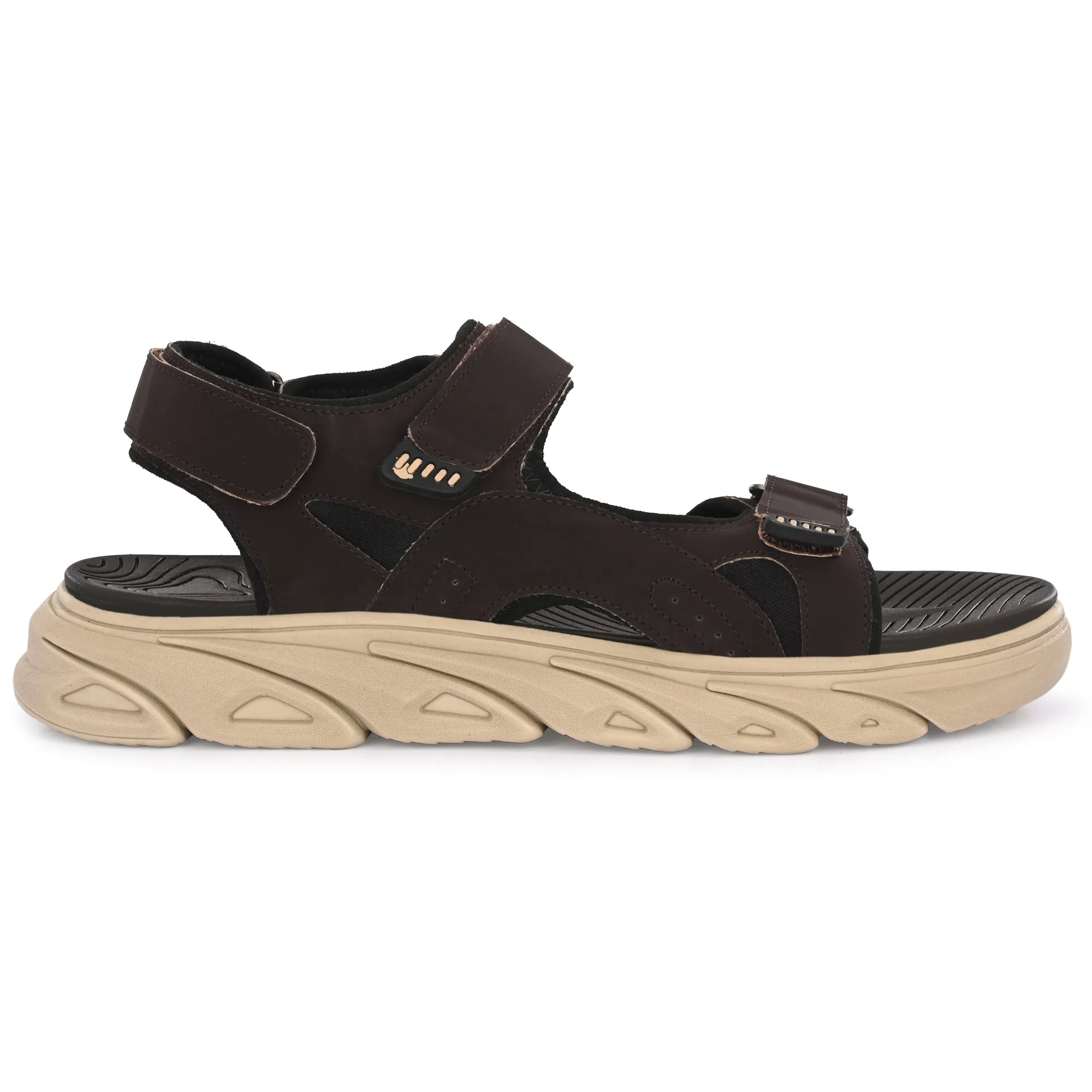 Attitudist Unisex Handcrafted Brown Sports Sandal