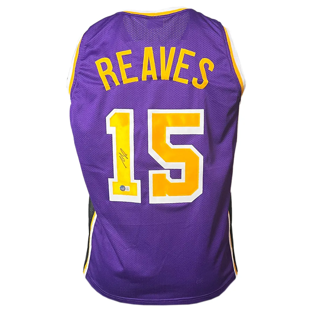 Austin Reaves Signed Los Angeles Purple Basketball Jersey (Beckett)