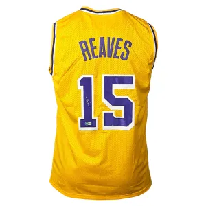 Austin Reaves Signed Los Angeles Yellow Basketball Jersey (Beckett)