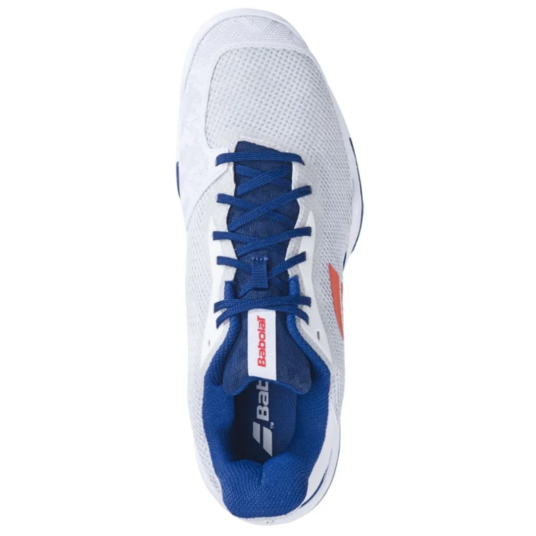 Babolat Jet Tere All Court Men Tennis Shoes - White/Estate Blue