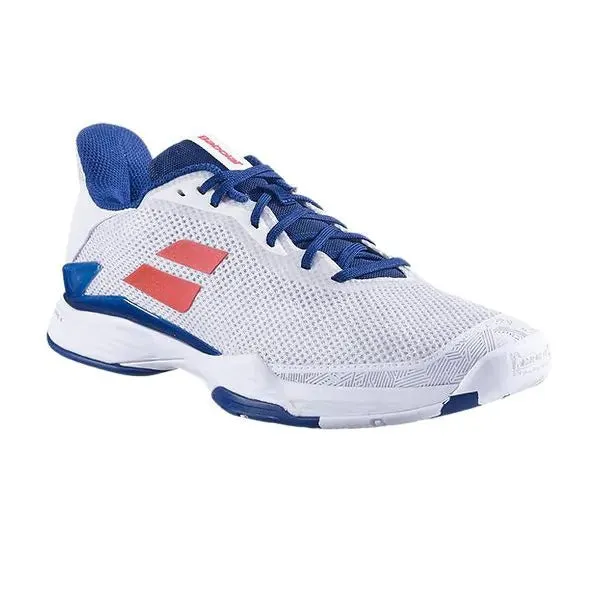 Babolat Jet Tere All Court Men's Tennis Shoes - White/Estate Blue