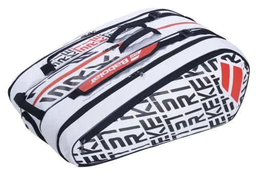 Babolat Pure Strike White and Red 12 Pack Tennis Bag