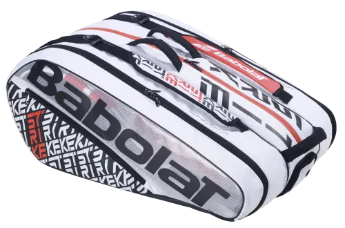 Babolat Pure Strike White and Red 12 Pack Tennis Bag