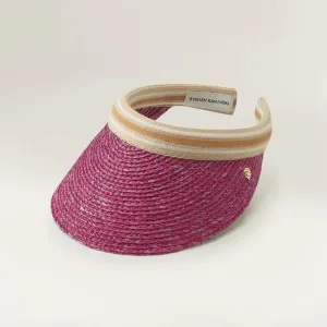 Bianca Visor in Orchid/Nougat Stripe