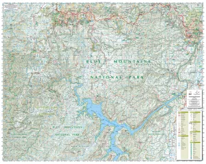 Blue Mountains South (NSW) Topographic Wall Map by Spatial Vision