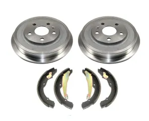 Brake Drums & Brake Shoes 11-12 for VW Jetta 2.0L 2.5L With Rear Drum Brakes