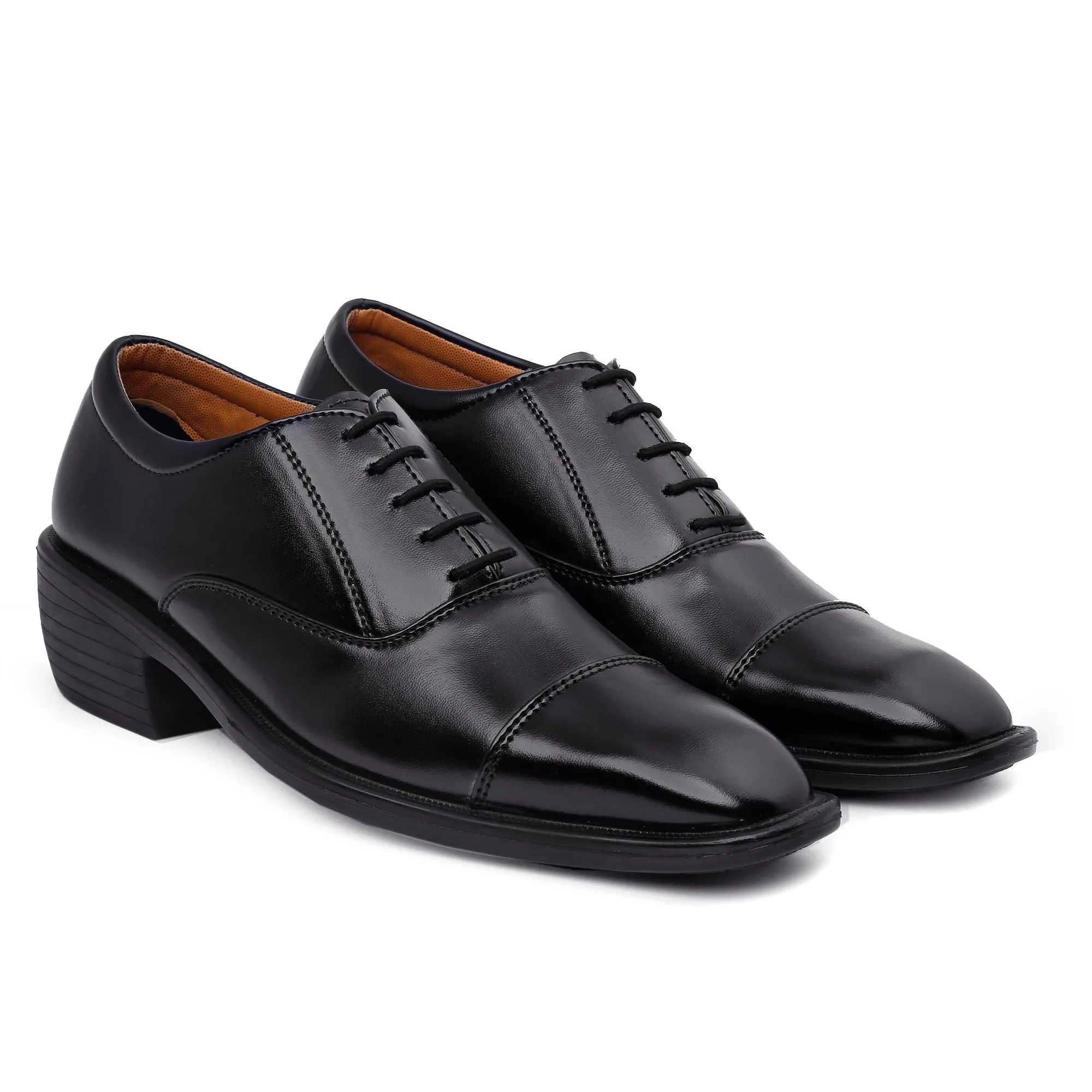 Bxxy Men's Height Increasing Formal Office Wear Lace-Up Shoe