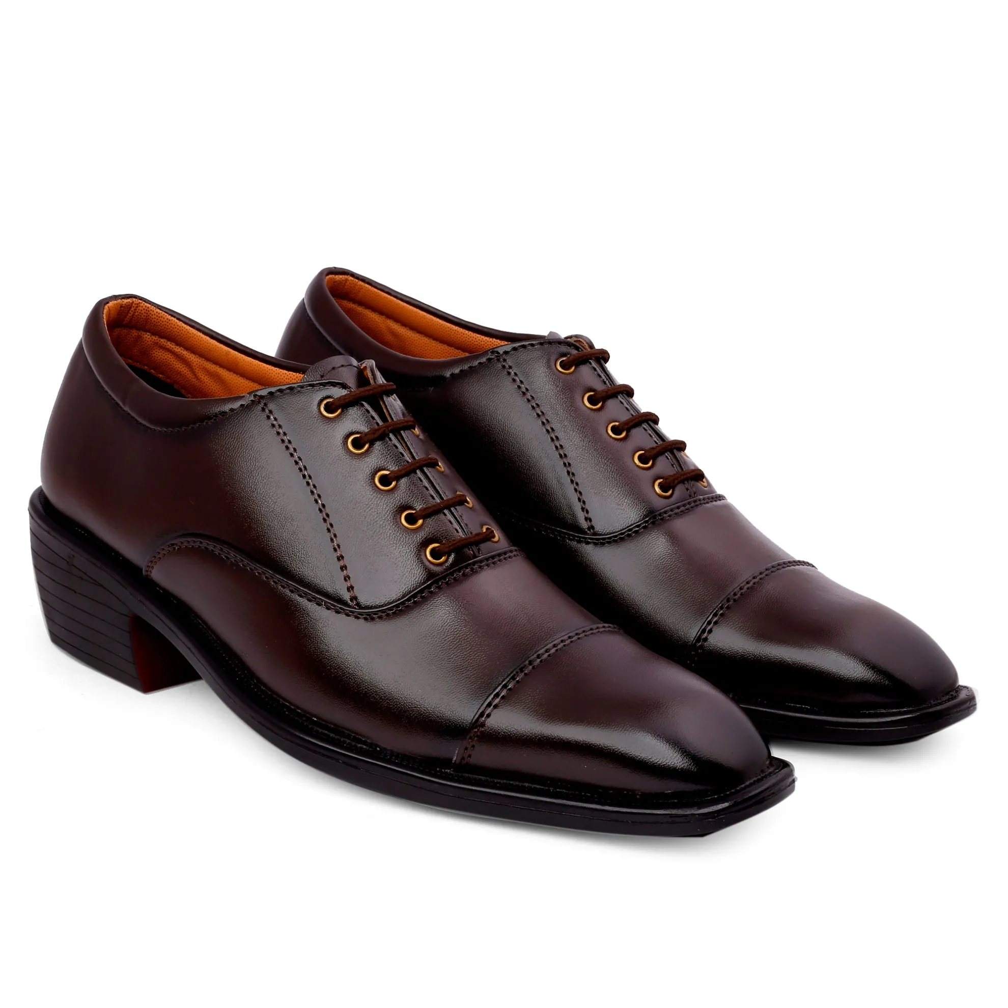 Bxxy Men's Height Increasing Formal Office Wear Lace-Up Shoe