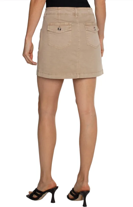 Cargo Skort 15" Length - Biscuit Tan