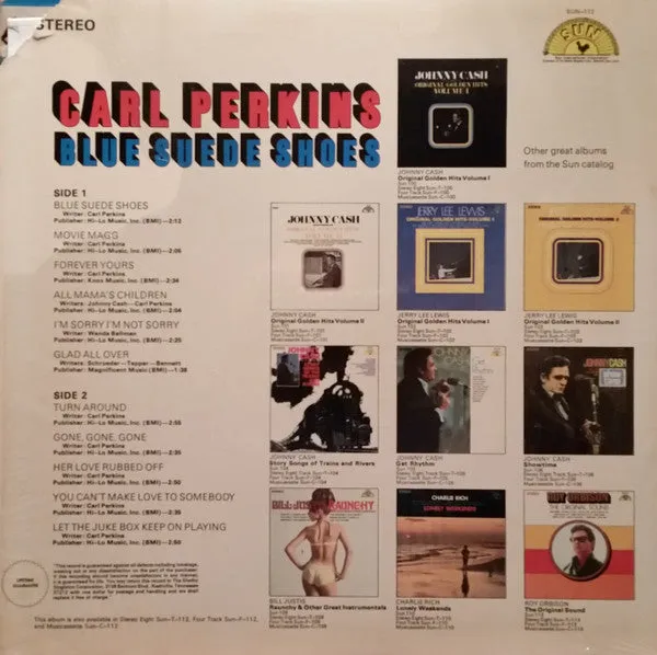 Carl Perkins - Blue Suede Shoes (LP, Comp, Promo) (VG)