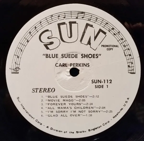 Carl Perkins - Blue Suede Shoes (LP, Comp, Promo) (VG)