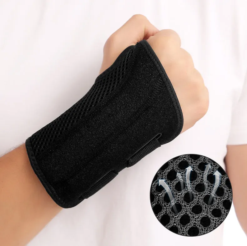 Carpal Tunnel Wrist Brace Support With Metal Stabilizer-Left(S/M)