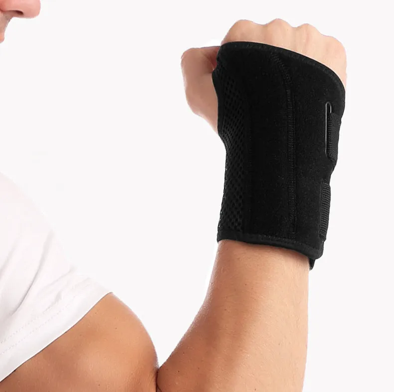 Carpal Tunnel Wrist Brace Support With Metal Stabilizer-Left(S/M)