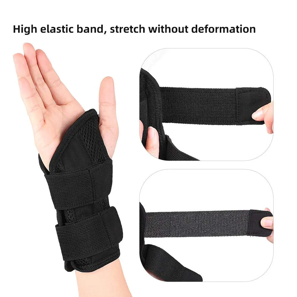 Carpal Tunnel Wrist Brace Support With Metal Stabilizer-Left(S/M)