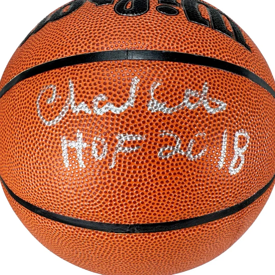 Charlie Scott Signed HOF 2018 Inscribed NBA Wilson Authentic Series Basketball (Beckett)