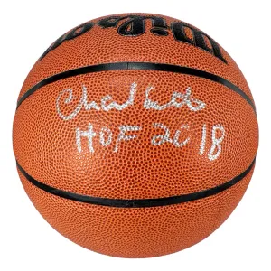 Charlie Scott Signed HOF 2018 Inscribed NBA Wilson Authentic Series Basketball (Beckett)