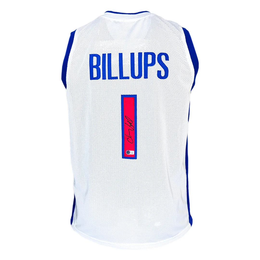 Chauncey Billups Signed Detroit White Basketball Jersey (Beckett)