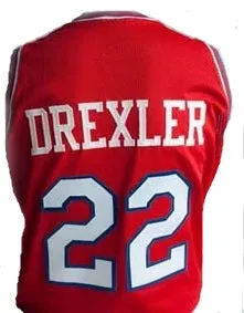 Clyde Drexler University of Houston College Basketball Throwback Jersey