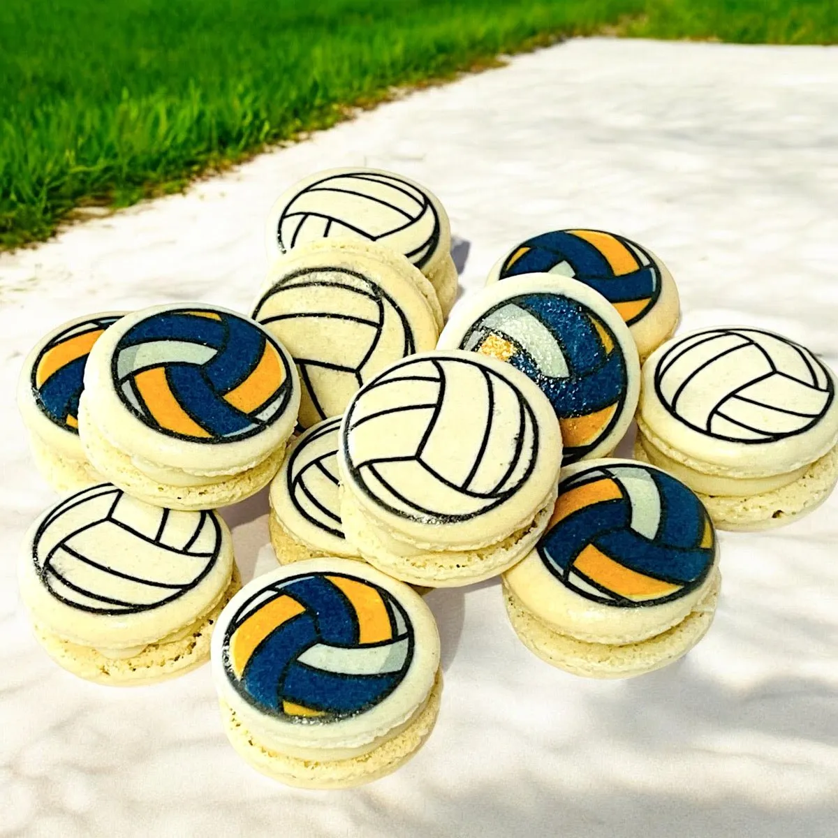 Customizable Valleyball-Themed French Macarons – Pick Your Favorite Flavors!