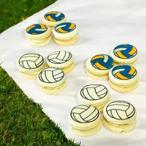 Customizable Valleyball-Themed French Macarons – Pick Your Favorite Flavors!