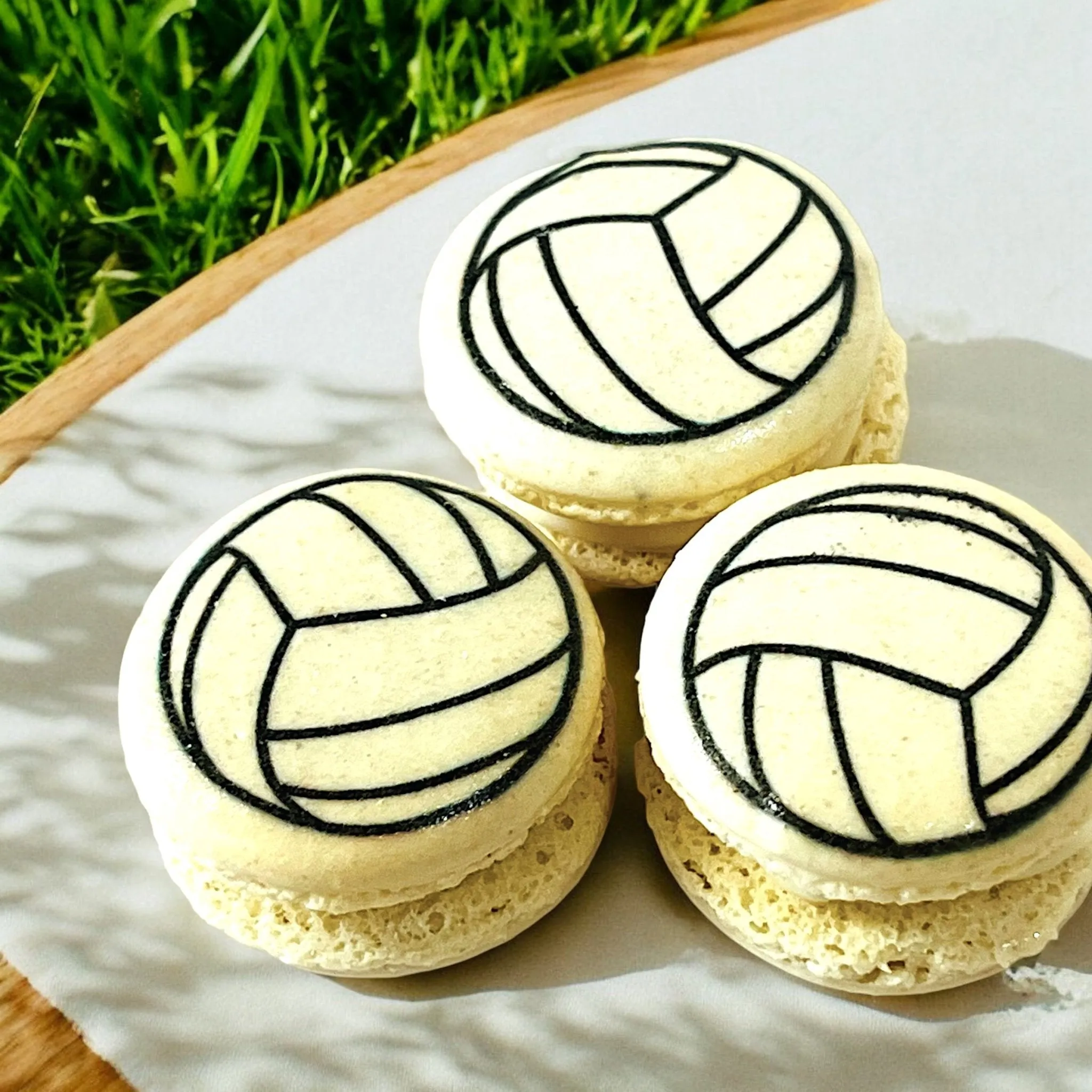 Customizable Valleyball-Themed French Macarons – Pick Your Favorite Flavors!