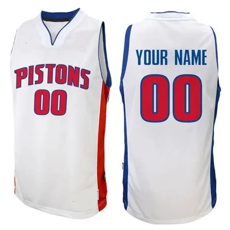 Detroit Pistons Customizable Pro Style Basketball Jersey