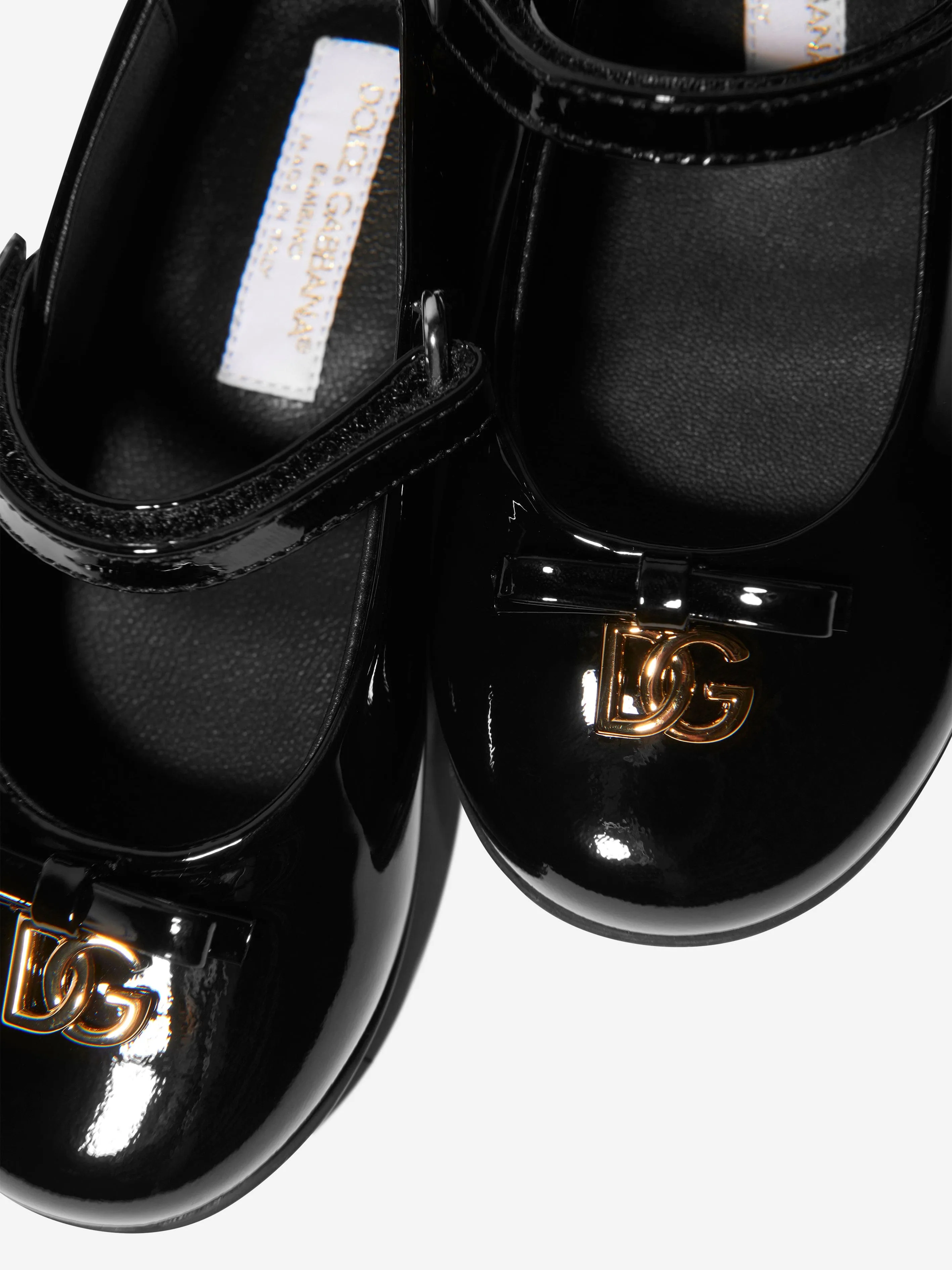 Dolce & Gabbana Girls Patent Leather Shoes in Black