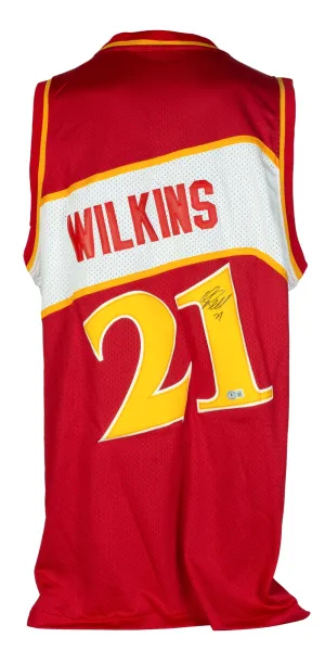 Dominique Wilkins Signed Atlanta Hawks Adidas Hardwood Classics Jersey BAS