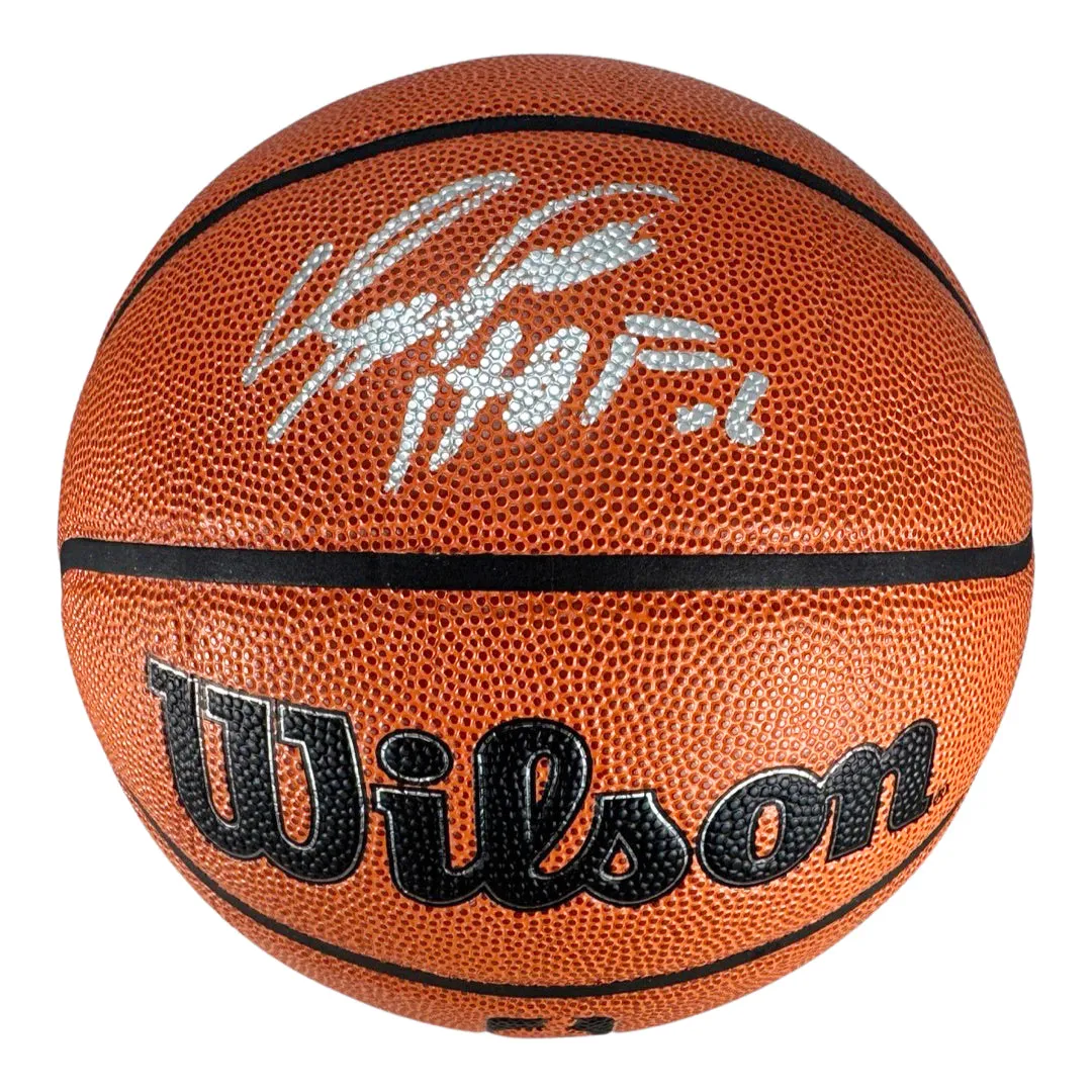 Dominique Wilkins Signed HOF 06 Inscription Wilson Authentic Series Basketball (JSA)