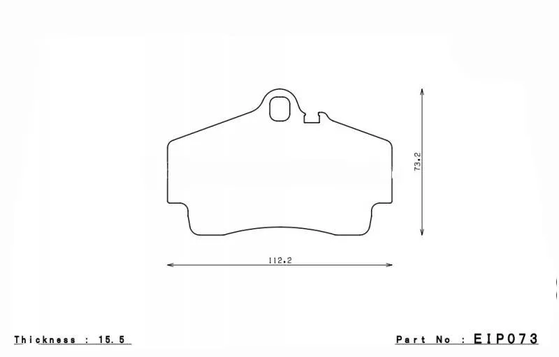 ENDLESS EIP073MX72 Rear brake pads PORSCHE 911(997)3.6 CAR/4 CAY(987)3.4S/3.4R/BOXT.986